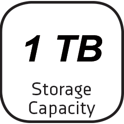 1 TB Storage Icon for 1 TB Storage Capacity
