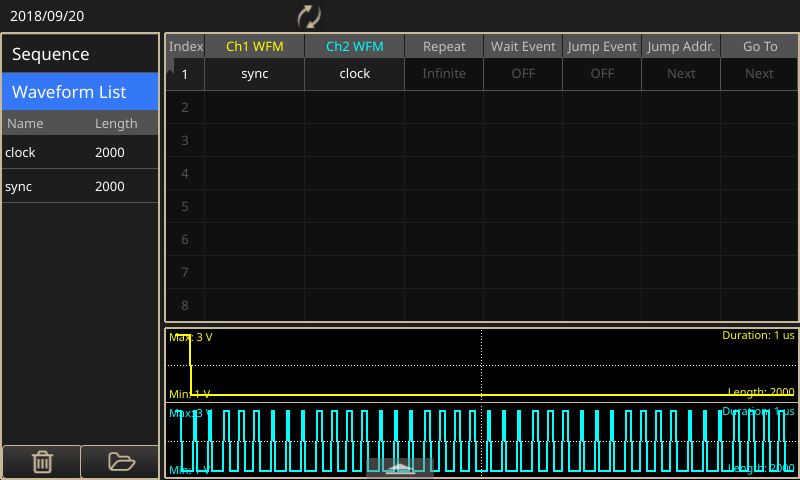 system-synchronization-with-clock-pulses.png 使用 AFG31000 任意函数发生器生成时钟和触发脉冲